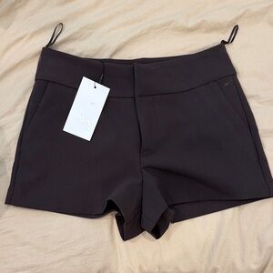 Zara Women's Elegant Brown High Waist Shorts